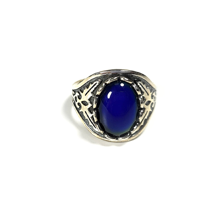 Patterned Nostalgic Color Changing Mood Ring In Sterling Silver - aurorapromise