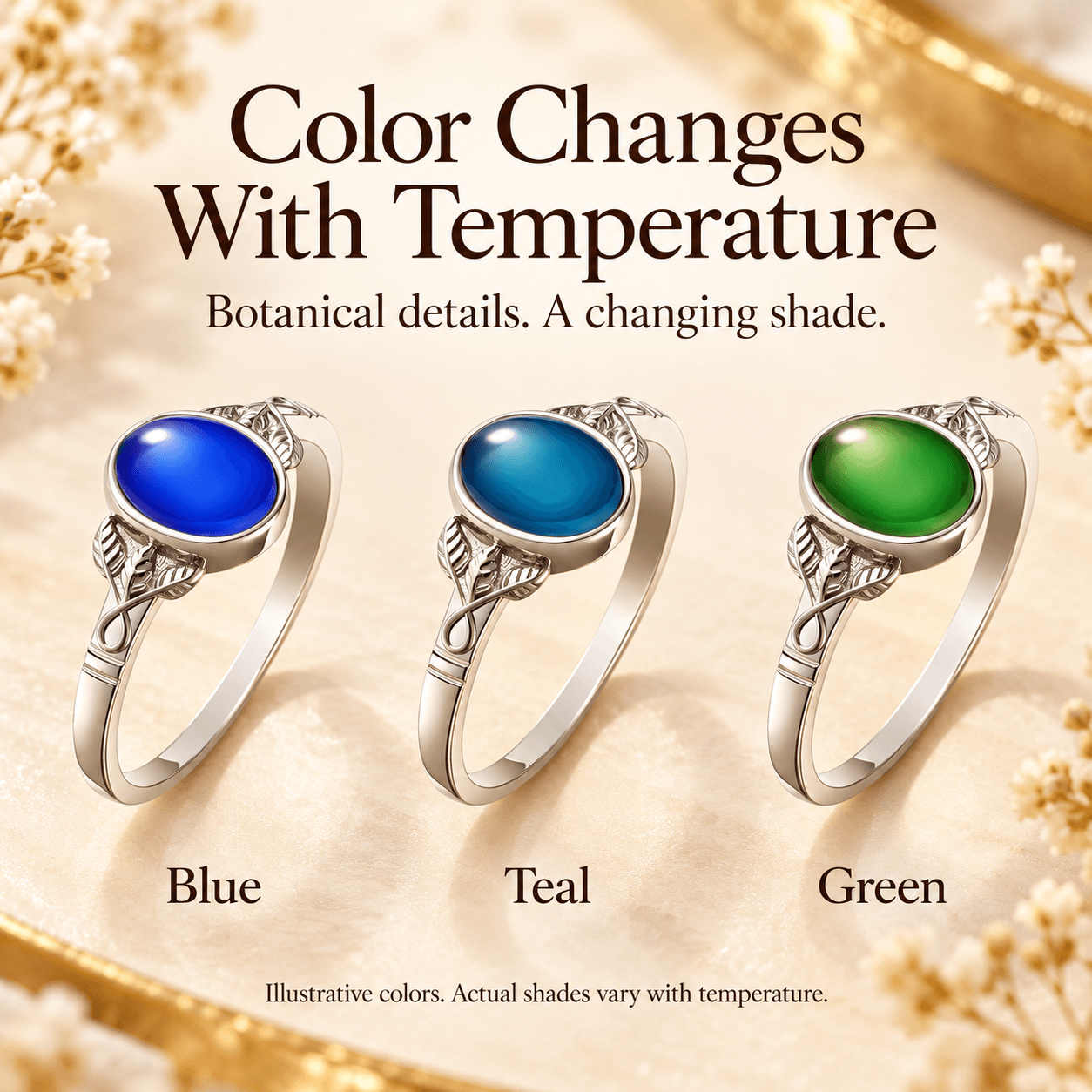 Leaf & Vine Mood Ring