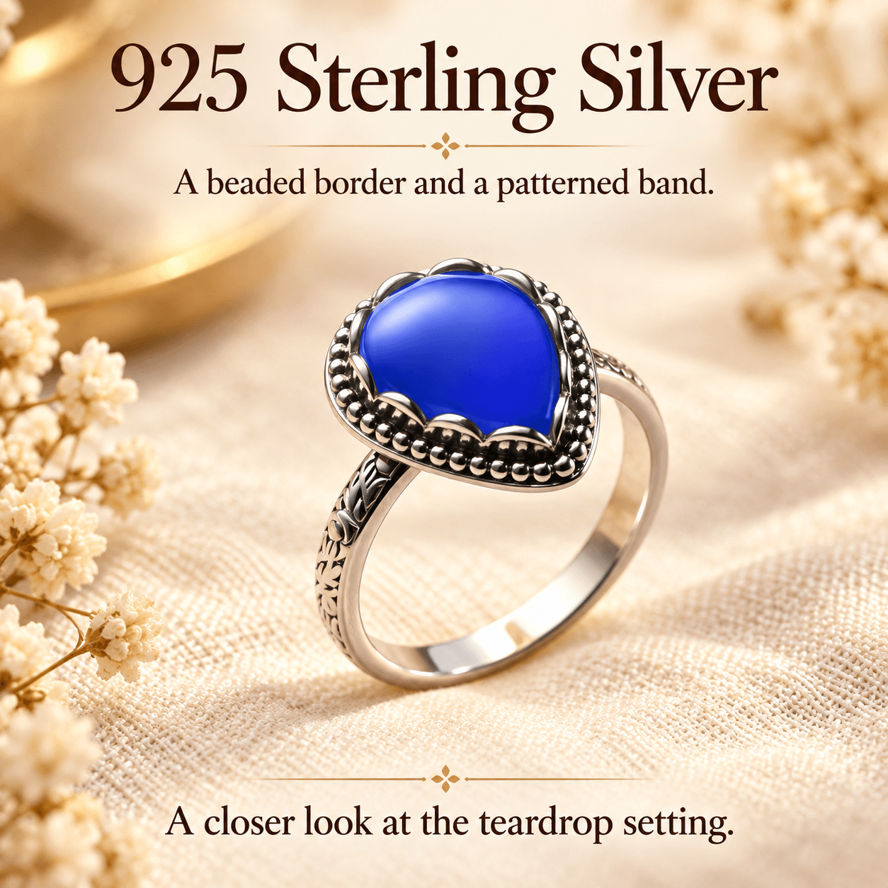Boho Teardrop Mood Ring