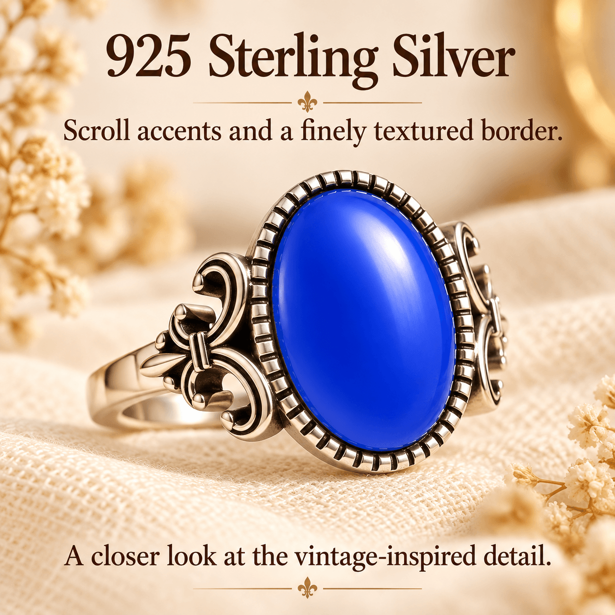 Vintage Scroll Mood Ring