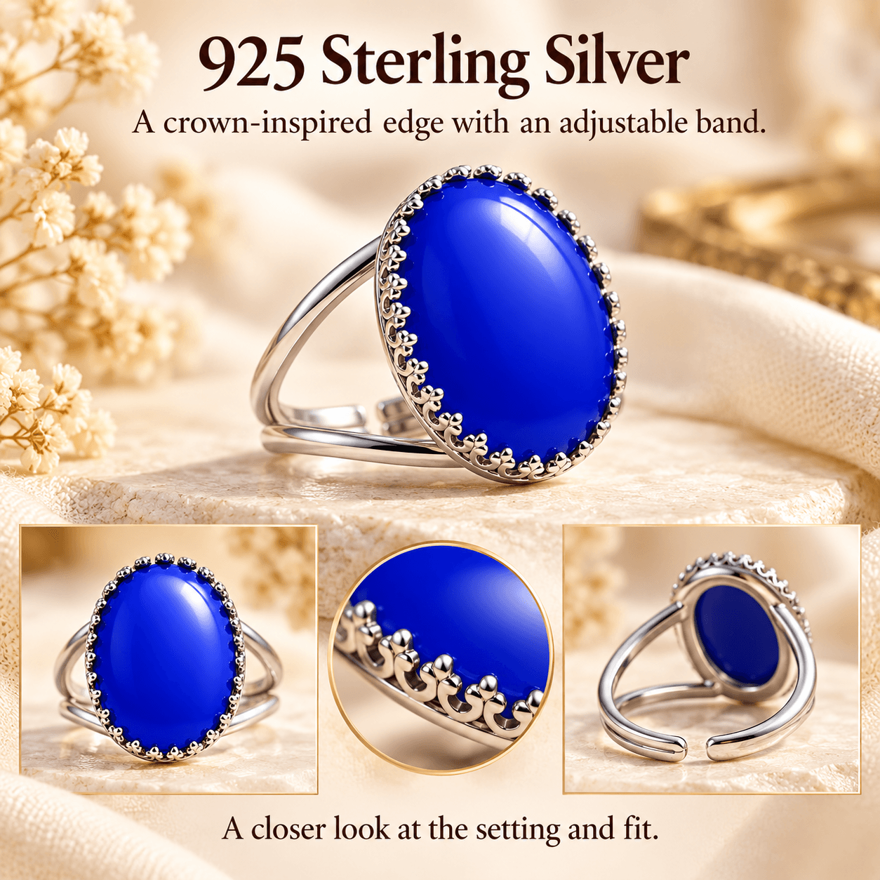 Adjustable Crown Mood Ring