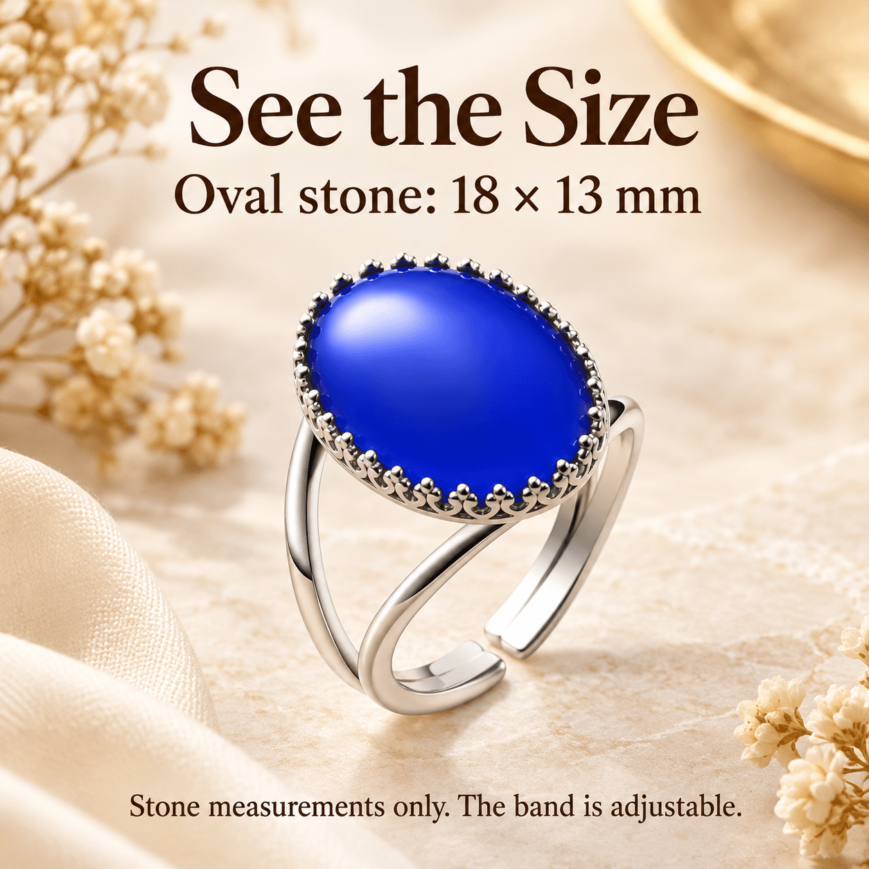 Adjustable Crown Mood Ring