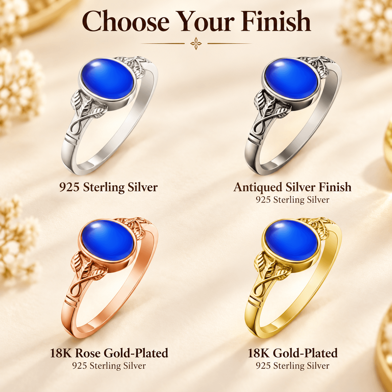 Leaf & Vine Mood Ring