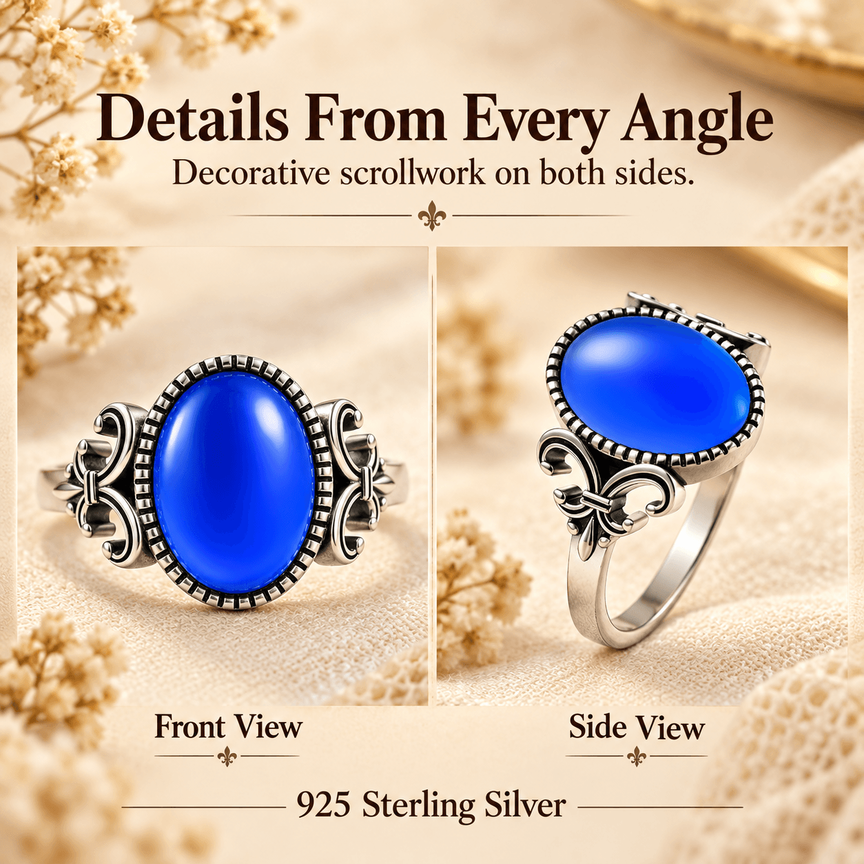 Vintage Scroll Mood Ring
