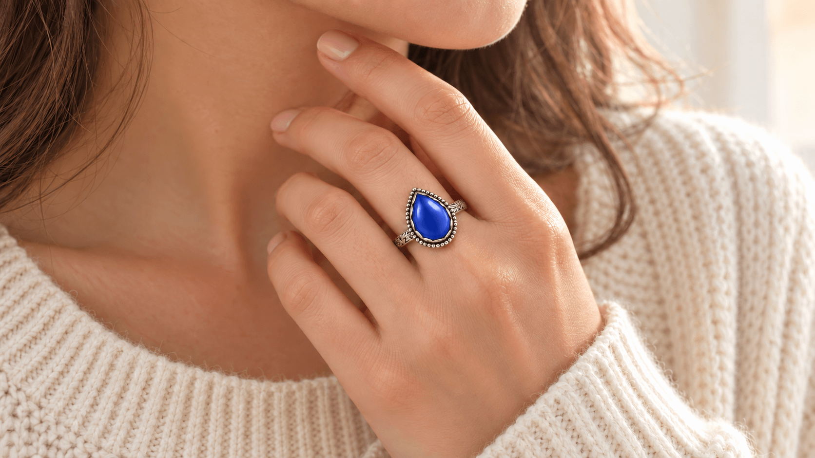 Boho Teardrop Mood Ring