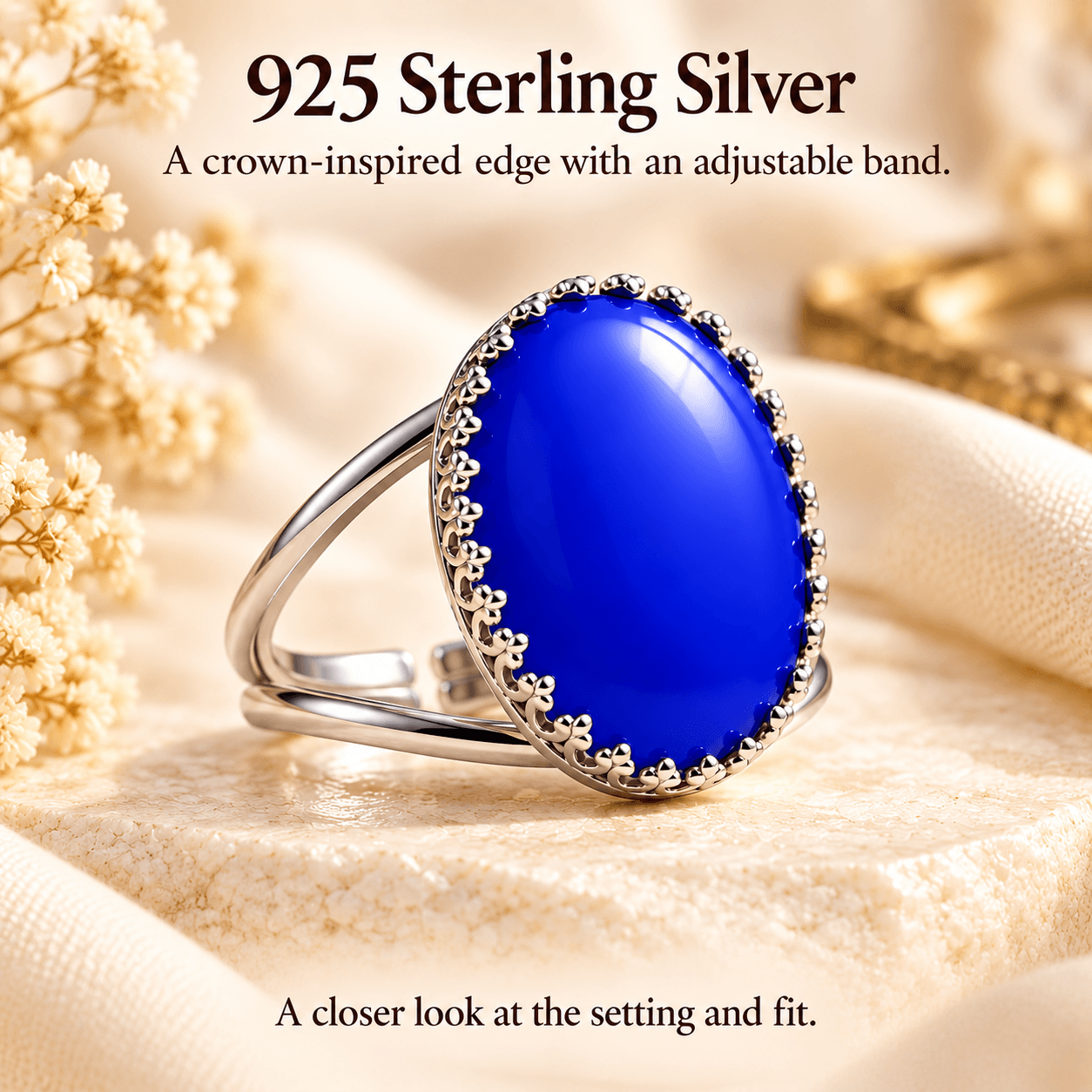 Adjustable Crown Mood Ring