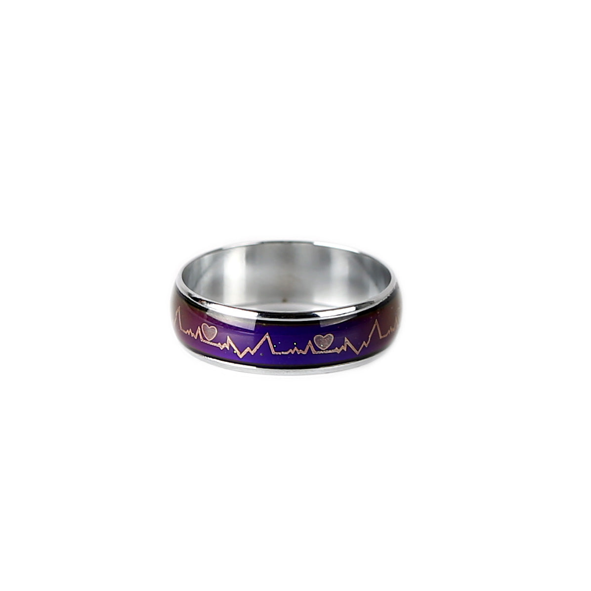 Zinc Alloy Color Changing Mood Ring-Circle Series - aurorapromise