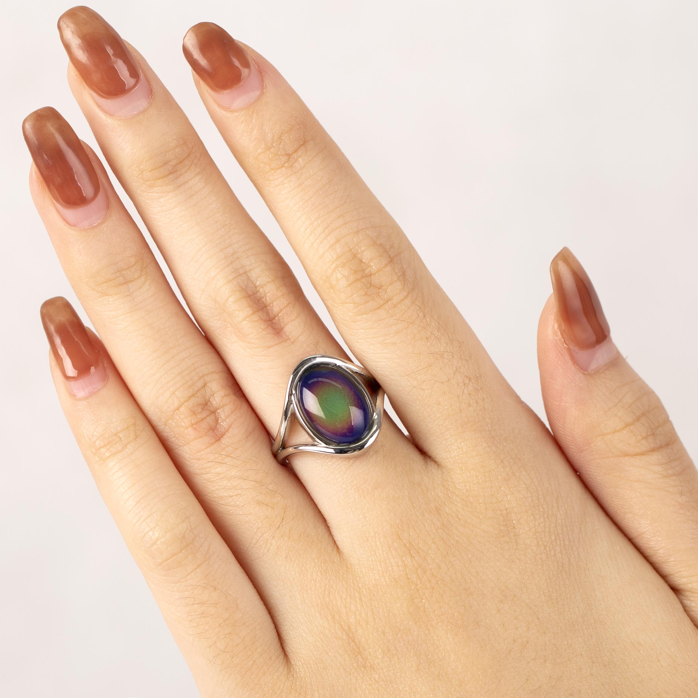 Vintage Antique Color Changing Mood Ring In Sterling Silver - aurorapromise