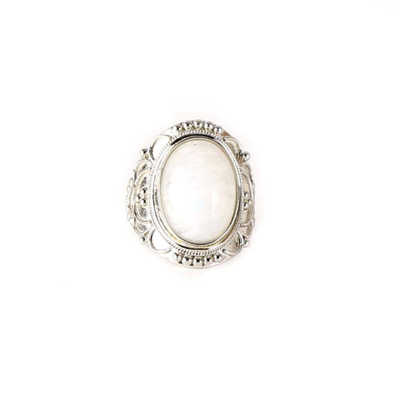 Vintage Boho Moonstone Ring