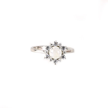 Engagement Moonstone Ring