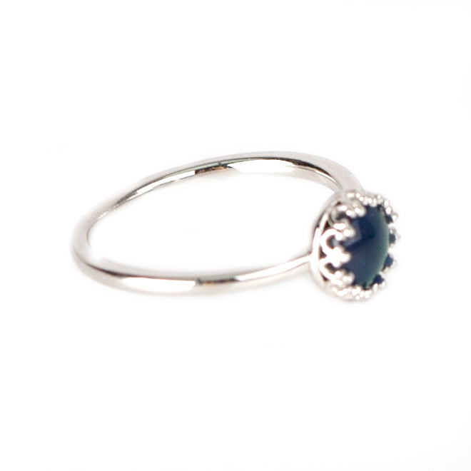 Fashion Crown Color Changing Mood Ring In Sterling Silver - aurorapromise