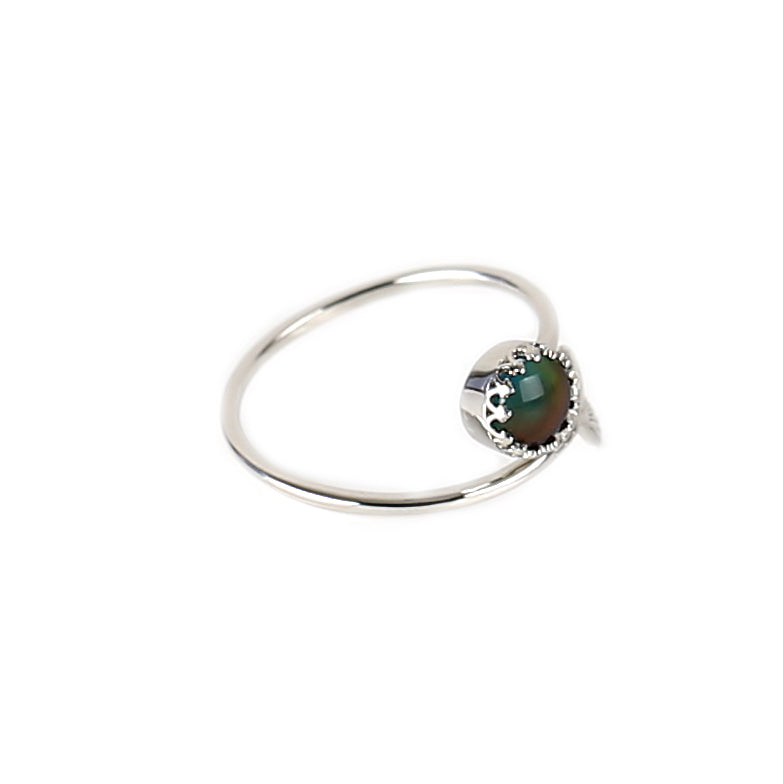 MaterMermaid Tail Color Changing Mood Ring In Sterling Silver - aurorapromise