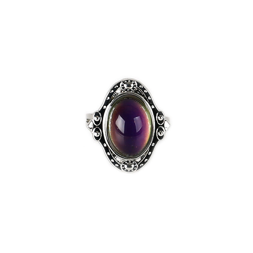 Zinc Alloy Color Changing Mood Ring-Retro Series - aurorapromise