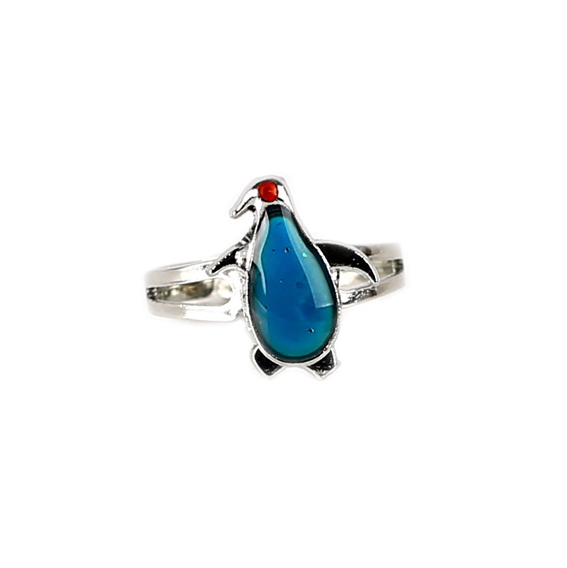 Zinc Alloy Color Changing Mood Ring-Water animals Series - aurorapromise