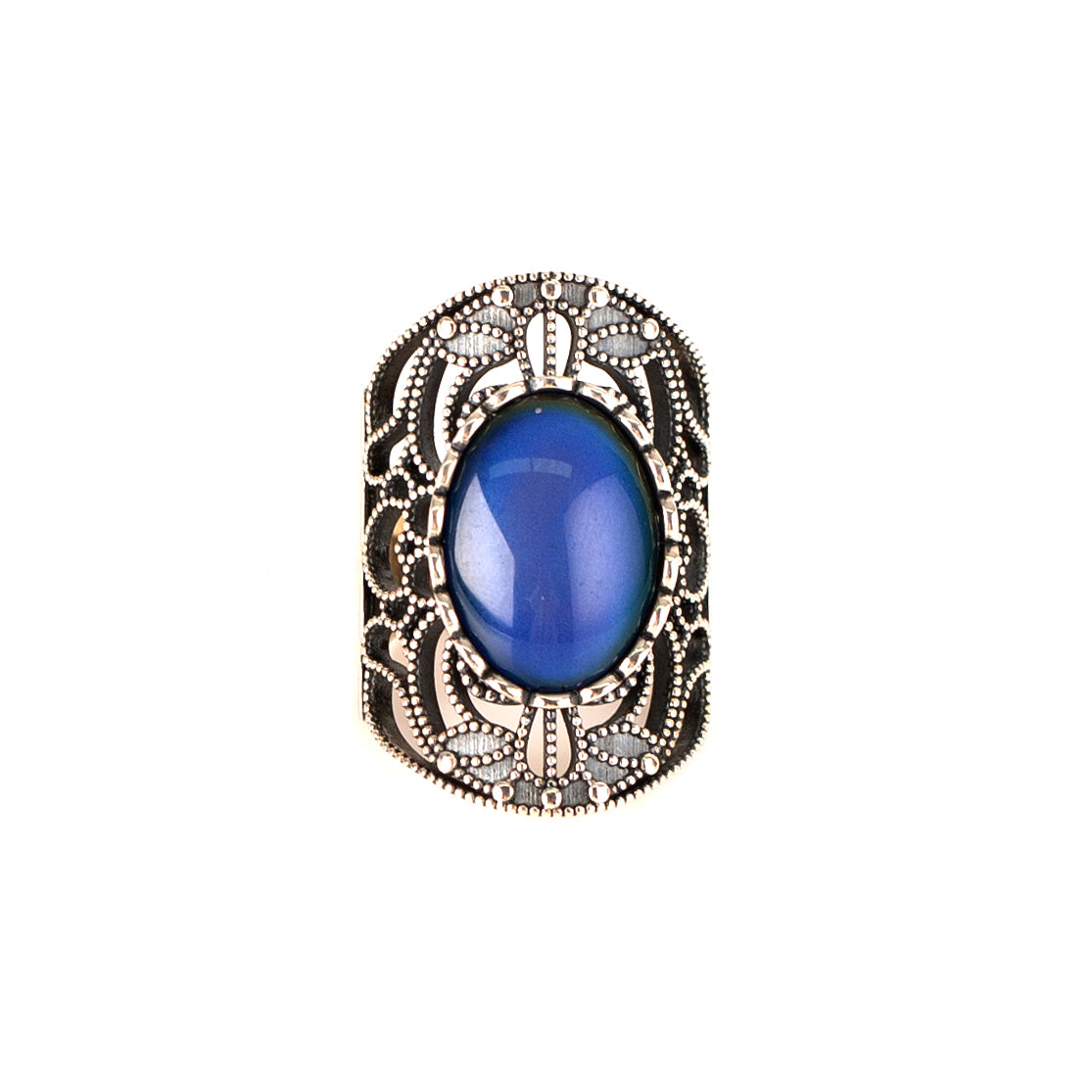 Empowering New-Age Color Changing Mood Ring In Sterling Silver - aurorapromise